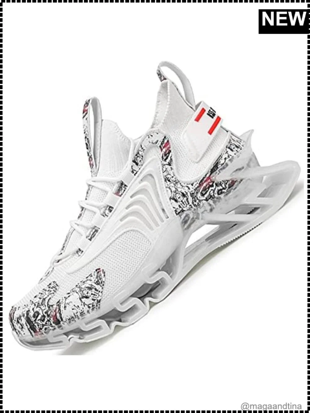 Men's Trail Running Sneakers Breathable Mesh Athletic Shoes